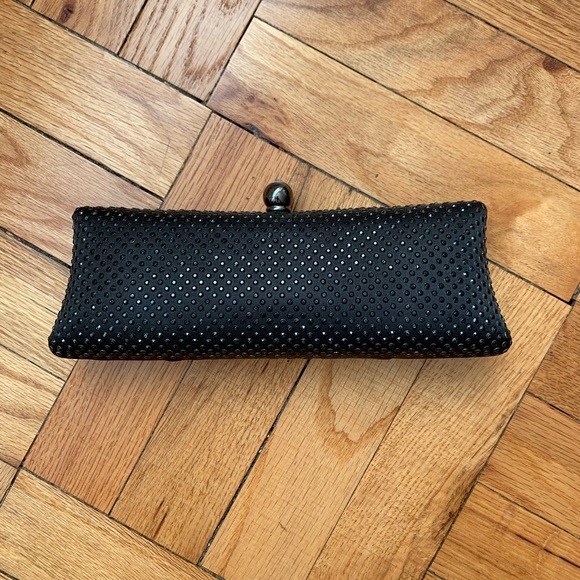 Rhinestone crystal hard box clutch bag - Picture 4 of 5